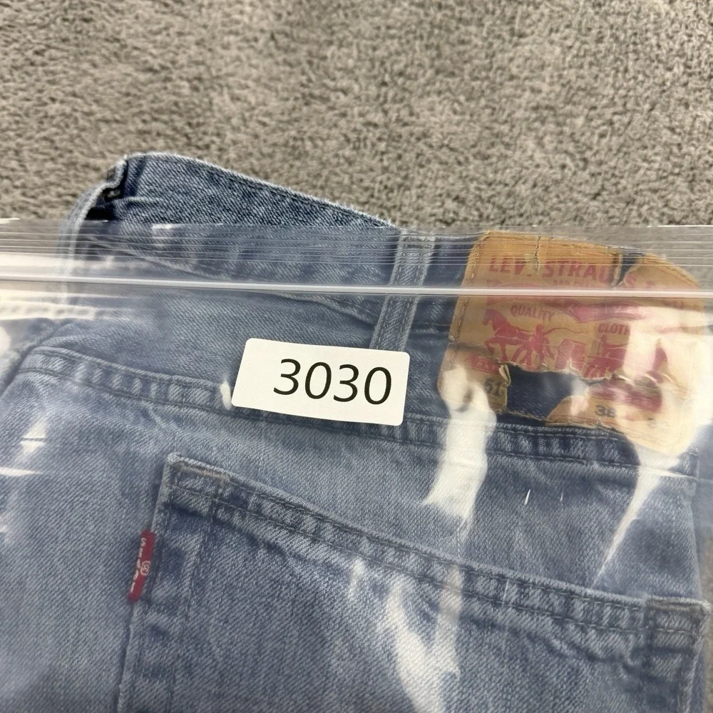 Levis 514 Straight Leg Jeans Mens 38x32 Blue Medium Wash Mid‎ Rise